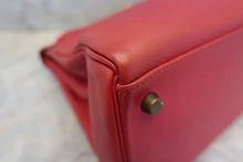 画像をギャラリービューアに読み込む, HERMES/エルメス ケリー32 クシュベル ルージュヴィフ ショルダーバッグ 600120307