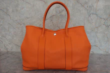 画像をギャラリービューアに読み込む, HERMES/エルメス ガーデンパーティPM ネゴンダ オレンジ □R刻印 トートバッグ 800030108