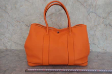 画像をギャラリービューアに読み込む, HERMES／エルメス ガーデンパーティPM ネゴンダ オレンジ □R刻印 トートバッグ 800030108
