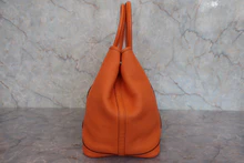 画像をギャラリービューアに読み込む, HERMES/エルメス ガーデンパーティPM ネゴンダ オレンジ □R刻印 トートバッグ 800030108