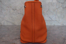 画像をギャラリービューアに読み込む, HERMES/エルメス ガーデンパーティPM ネゴンダ オレンジ □R刻印 トートバッグ 800030108