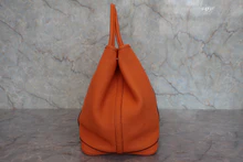 画像をギャラリービューアに読み込む, HERMES／エルメス ガーデンパーティPM ネゴンダ オレンジ □R刻印 トートバッグ 800030108
