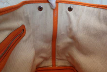 画像をギャラリービューアに読み込む, HERMES/エルメス ガーデンパーティPM ネゴンダ オレンジ □R刻印 トートバッグ 800030108