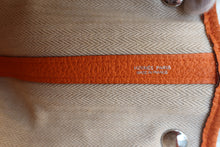 画像をギャラリービューアに読み込む, HERMES/エルメス ガーデンパーティPM ネゴンダ オレンジ □R刻印 トートバッグ 800030108