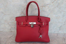 画像をギャラリービューアに読み込む, HERMES/エルメス バーキン30 トゴ ルージュガランス □M刻印 ハンドバッグ 700060284