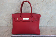 画像をギャラリービューアに読み込む, HERMES/エルメス バーキン30 トゴ ルージュガランス □M刻印 ハンドバッグ 700060284
