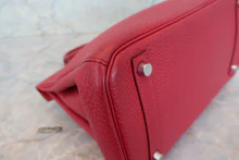 画像をギャラリービューアに読み込む, HERMES/エルメス バーキン30 トゴ ルージュガランス □M刻印 ハンドバッグ 700060284