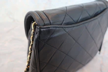 画像をギャラリービューアに読み込む, CHANEL/シャネル マトラッセフリンジチェーンショルダーバッグ ラムスキン ブラック/ゴールド金具 ショルダーバッグ 800020112
