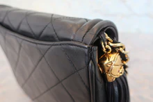 画像をギャラリービューアに読み込む, CHANEL/シャネル マトラッセフリンジチェーンショルダーバッグ ラムスキン ブラック/ゴールド金具 ショルダーバッグ 800020112