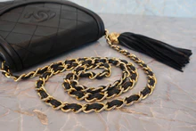 画像をギャラリービューアに読み込む, CHANEL/シャネル マトラッセフリンジチェーンショルダーバッグ ラムスキン ブラック/ゴールド金具 ショルダーバッグ 800020112
