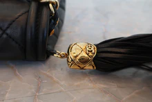 画像をギャラリービューアに読み込む, CHANEL/シャネル マトラッセフリンジチェーンショルダーバッグ ラムスキン ブラック/ゴールド金具 ショルダーバッグ 800020112
