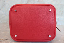 画像をギャラリービューアに読み込む, HERMES/エルメス ピコタンロックMM トリヨンクレマンス ルージュカザック X刻印 ハンドバッグ 700100141