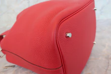 画像をギャラリービューアに読み込む, HERMES／エルメス ピコタンロックＭＭ トリヨンクレマンス ルージュカザック X刻印 ハンドバッグ 700100141
