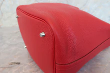 画像をギャラリービューアに読み込む, HERMES/エルメス ピコタンロックMM トリヨンクレマンス ルージュカザック X刻印 ハンドバッグ 700100141