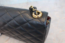 画像をギャラリービューアに読み込む, CHANEL/シャネル マトラッセチェーンショルダーバッグ ラムスキン ブラック/ゴールド金具 ショルダーバッグ 800030212