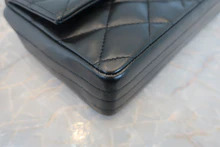 画像をギャラリービューアに読み込む, CHANEL/シャネル マトラッセチェーンショルダーバッグ ラムスキン ブラック/ゴールド金具 ショルダーバッグ 800030212