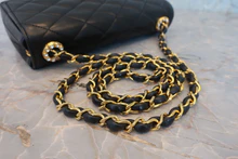 画像をギャラリービューアに読み込む, CHANEL/シャネル マトラッセチェーンショルダーバッグ ラムスキン ブラック/ゴールド金具 ショルダーバッグ 800030212