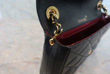 画像をギャラリービューアに読み込む, CHANEL/シャネル マトラッセチェーンショルダーバッグ ラムスキン ブラック/ゴールド金具 ショルダーバッグ 800030212