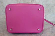 画像をギャラリービューアに読み込む, HERMES/エルメス ピコタンロックMM トレサージュ ヴォーエプソン マグノリア/ブルーサフィール/クレ C刻印 ハンドバッグ 700030191