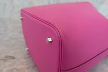 画像をギャラリービューアに読み込む, HERMES／エルメス ピコタンロックＭＭ トレサージュ ヴォーエプソン マグノリア/ブルーサフィール/クレ C刻印 ハンドバッグ 700030191
