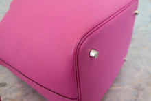 画像をギャラリービューアに読み込む, HERMES／エルメス ピコタンロックＭＭ トレサージュ ヴォーエプソン マグノリア/ブルーサフィール/クレ C刻印 ハンドバッグ 700030191
