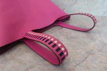 画像をギャラリービューアに読み込む, HERMES/エルメス ピコタンロックMM トレサージュ ヴォーエプソン マグノリア/ブルーサフィール/クレ C刻印 ハンドバッグ 700030191