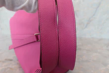 画像をギャラリービューアに読み込む, HERMES/エルメス ピコタンロックMM トレサージュ ヴォーエプソン マグノリア/ブルーサフィール/クレ C刻印 ハンドバッグ 700030191