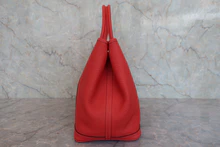 画像をギャラリービューアに読み込む, HERMES/エルメス ガーデンパーティPM ネゴンダ ルージュピヴォワンヌ R刻印 トートバッグ 800030181