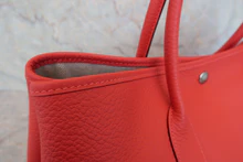 画像をギャラリービューアに読み込む, HERMES/エルメス ガーデンパーティPM ネゴンダ ルージュピヴォワンヌ R刻印 トートバッグ 800030181