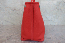 画像をギャラリービューアに読み込む, HERMES/エルメス ガーデンパーティPM ネゴンダ ルージュピヴォワンヌ R刻印 トートバッグ 800030181