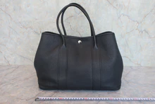 画像をギャラリービューアに読み込む, HERMES／エルメス ガーデンパーティPM ネゴンダ ブラック X刻印 トートバッグ 800030186

