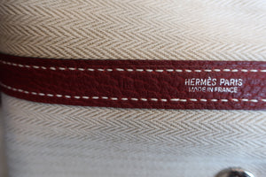 HERMES／エルメス ガーデンパーティPM ネゴンダ ルージュアッシュ □K刻印 トートバッグ 600090163