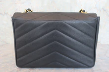 画像をギャラリービューアに読み込む, CHANEL/シャネル Vステッチチェーンショルダーバッグ キャビアスキン ブラック/ゴールド金具 ショルダーバッグ 800030196