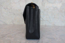 画像をギャラリービューアに読み込む, CHANEL/シャネル Vステッチチェーンショルダーバッグ キャビアスキン ブラック/ゴールド金具 ショルダーバッグ 800030196
