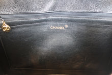 画像をギャラリービューアに読み込む, CHANEL/シャネル Vステッチチェーンショルダーバッグ キャビアスキン ブラック/ゴールド金具 ショルダーバッグ 800030196