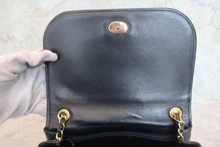 画像をギャラリービューアに読み込む, CHANEL/シャネル ココマークチェーンショルダーバッグ ラムスキン ブラック/ゴールド金具 ショルダーバッグ 800030207