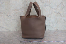 画像をギャラリービューアに読み込む, HERMES／エルメス ピコタンロックＭＭ トリヨンクレマンス エトゥープ □M刻印 ハンドバッグ 800020010
