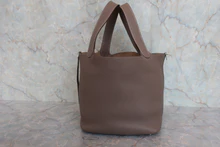 画像をギャラリービューアに読み込む, HERMES/エルメス ピコタンロックMM トリヨンクレマンス エトゥープ □M刻印 ハンドバッグ 800020010