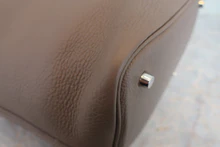 画像をギャラリービューアに読み込む, HERMES/エルメス ピコタンロックMM トリヨンクレマンス エトゥープ □M刻印 ハンドバッグ 800020010