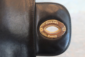 CHANEL/シャネル 中マトラッセシングルフラップチェーンショルダーバッグ ラムスキン ブラック/ゴールド金具 ショルダーバッグ 600080076