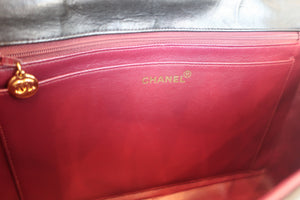 CHANEL/シャネル 中マトラッセシングルフラップチェーンショルダーバッグ ラムスキン ブラック/ゴールド金具 ショルダーバッグ 600080076