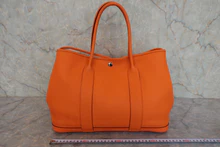 画像をギャラリービューアに読み込む, HERMES/エルメス ガーデンパーティPM ネゴンダ オレンジ □O刻印 トートバッグ 800030180