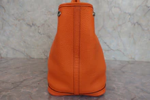 画像をギャラリービューアに読み込む, HERMES/エルメス ガーデンパーティPM ネゴンダ オレンジ □O刻印 トートバッグ 800030180