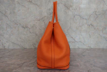 画像をギャラリービューアに読み込む, HERMES/エルメス ガーデンパーティPM ネゴンダ オレンジ □O刻印 トートバッグ 800030180