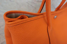 画像をギャラリービューアに読み込む, HERMES/エルメス ガーデンパーティPM ネゴンダ オレンジ □O刻印 トートバッグ 800030180