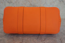 画像をギャラリービューアに読み込む, HERMES/エルメス ガーデンパーティPM ネゴンダ オレンジ □O刻印 トートバッグ 800030180