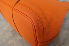 画像をギャラリービューアに読み込む, HERMES/エルメス ガーデンパーティPM ネゴンダ オレンジ □O刻印 トートバッグ 800030180