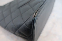 画像をギャラリービューアに読み込む, CHANEL/シャネル 復刻トート キャビアスキン ブラック/シルバー金具 トートバッグ 800020137
