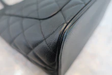 画像をギャラリービューアに読み込む, CHANEL/シャネル 復刻トート キャビアスキン ブラック/シルバー金具 トートバッグ 800020137

