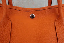 画像をギャラリービューアに読み込む, HERMES/エルメス ガーデンパーティPM ネゴンダ オレンジ □O刻印 トートバッグ 800030180